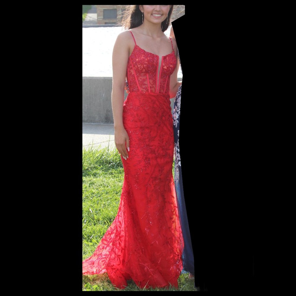 Sherri Hill Corset Lace Prom Dress - Size 00